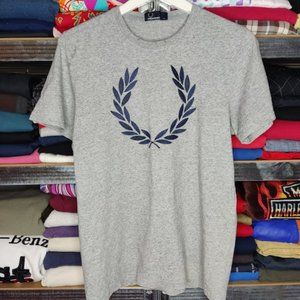 Fred Perry Big Center Embroidered Logo Y2k Drill